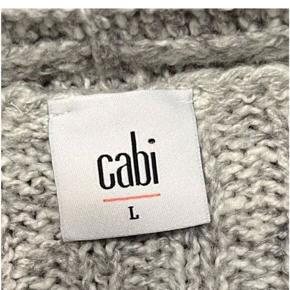 CAbi | Gray Cathedral Open Cardigan Style 3472 | L - Picture 4 of 7